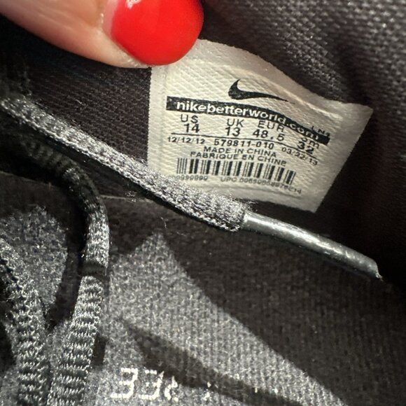 Nike Free Trainer 5.0 579811-010 Black White Mens Size 14 Running Shoes - Picture 10 of 10